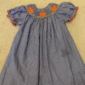 Rosalina Collection smocked pumpkin dress